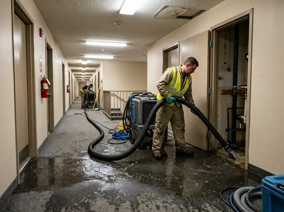 multi-unit-apartment-hallway-f-005 — frequently asked questions, Emergency Burst Pipe Water Extraction & Removal in West Lit…